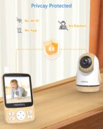 HelloBaby Babyphone mit Kamera – 29h Akku, 350° Pan-Tilt, Infrarot-Nachtsicht & 2-Wege-Audio – Bild 6