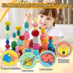 RunHero 39er Stapelsteine Holz – Montessori Balancierspielzeug für Kinder ab 3 Jahren – Bild 5