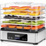 YASHE Dörrautomat 5-Etagen Edelstahl – 400W mit 48H Timer & Temperaturregelung
