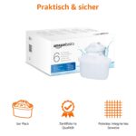 Amazon Basics Wasserfilterkartuschen 6er-Pack – Kompatibel mit BRITA & PerfectFit – Bild 4