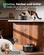oneisall Katzenbrunnen kabellos 3.2L – Ultraleise Trinkbrunnen mit 45 Tage Akkulaufzeit – Bild 10