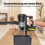 Qimu Akku-Staubsauger 45000Pa – Kabellos mit 40 min Laufzeit & Anti-Tangle-Bürste – Bild 6