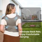 Momcozy Ring Sling Tragetuch 3,6–15 kg – Ergonomisches Babytragen ab Geburt – Bild 6