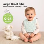 KeaBabies 8er-Pack Bio-Lätzchen für Neugeborene – GOTS-zertifiziert, Saugfähig & Sanft – Bild 2