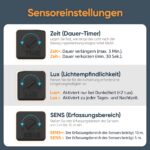 K-Bright Aussenwandleuchte mit Bewegungsmelder 24W – IP65 Aluminium Gartenleuchte Anthrazit – Bild 4