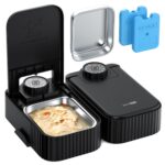 SOOFPET Doppel-Futterautomat für Katzen & Hunde mit 48h Timer – 700ml Nassfutterautomat