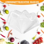 VarmBake 6er Silikon-Dörrfolie 28x28 cm mit Rand – Professionelles Dörrautomaten-Zubehör – Bild 2