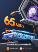 INTETURE Akku Staubsauger 600W 50KPa – 65 Min Laufzeit mit Wandladestation & Grünlicht – Bild 4