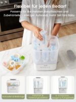 Grownsy 5-in-1 Dampfsterilisator & Trockner – 6-8 Flaschen in 8 Min. für Babys – Bild 2