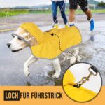 SlowTon Regenmantel Hund wasserdicht mit transparenter Kapuze – Reflektierender Schutz für kleine bis grosse Hunde (M) – Bild 4