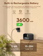 Ledronix Akku Wandleuchte mit Bewegungssensor & Fernbedienung – 3600mAh wiederaufladbar – Bild 5