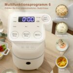 Bear Reiskocher 3,5 Tassen mit Dampfgarer – 6 Funktionen für 2–4 Personen – Bild 5