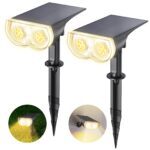 Linkind LED Solarleuchte StarRay 800lm – IP65 Aussenwandleuchte mit Dusk-to-Dawn Sensor, 2er Set
