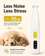 FURBONA Pfotentrimmer mit 18mm Klinge & LED – Leise Hundeschermaschine für präzise Pflege – Bild 6