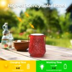OxyLED 4er-Set Solarlaternen – Farbige Gartenlaternen mit IP44 Schutz & Automatik – Bild 3