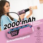 VIWKO 20V Akkuschrauber mit 85tlg Zubehör – Profi-Bohrmaschine 42Nm für Heimwerker – Bild 4