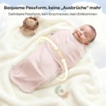 Momcozy Pucksack Baby 0-3 Monate Bambus 2er Pack – Geborgenheit & einfaches Wickeln – Bild 7