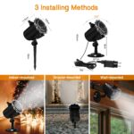 Segotendy LED Projektor mit 64 HD Cartoons – Wasserdichte Projektionslampe für Halloween & Weihnachten – Bild 5