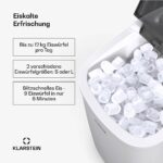 Klarstein Eiswürfelmaschine 12kg/24h – Tragbarer Eisbereiter mit 2 Grössen für Partys – Bild 2
