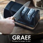 GRAEF Diamant-Messerschärfer CX110 – Elektrisches Schleifgerät mit 15° Winkel für Asiatische Klingen – Bild 3