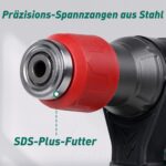 HYCHIKA Bohrhammer SDS-Plus 900W – Schlagbohrmaschine 4400 BPM für Beton & Stein – Bild 4