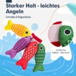 hahaland Angelspiel Montessori-Spielzeug ab 1 Jahr – Motorikspielzeug mit Angelrute & Fischen – Bild 6