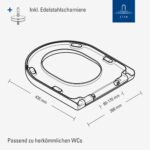 Villeroy & Boch Universal WC-Sitz oval – Weiß glänzend mit Absenkautomatik & QuickRelease – Bild 2
