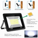 Eleganted 100W LED Strahler Außen – 10000 Lumen Flutlicht IP66 Wasserfest für Garten & Hof – Bild 4