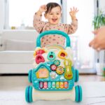 Maycoly 2-in-1 Lauflernwagen mit Spielboard – Kippsicher für Babys ab 12 Monaten – Bild 2