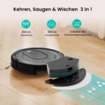 Vexilar W7 Saug- und Wischroboter 3in1 – 4000Pa Saugkraft für Tierhaare & Hartböden – Bild 3