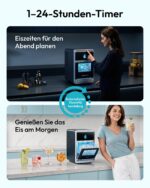 EUHOMY LunaArc™ Eiswürfelmaschine – Premium Crescent-Eis in 12 Minuten – Bild 5