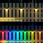 YIKANWEN 6er Set Solarleuchten für Aussen – LED Gartenlampen mit 2 Modi für Terrasse & Treppen – Bild 3