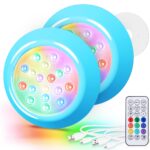 LyLmLe Magnetische LED Poolleuchte 15cm RGBW – 40h Laufzeit, IP68 Wasserdicht, 2er-Pack