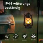 Shinmax LED Laternen 2er Set – Wiederaufladbar mit Flammeneffekt & Fernbedienung – Bild 3