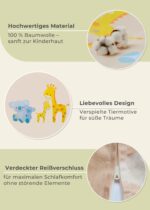 Gräfenstayn® Kinderbettwäsche 2-tlg. Set mit Reissverschluss – Bio-Baumwolle für Babys – Bild 5