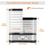 COOCHEER Dörrautomat 400W mit 8 Tabletts – Lebensmitteltrockner für Obst, Gemüse & Fleisch – Bild 2