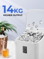FOHERE Eiswürfelmaschine 14 kg/24h – Tragbar mit Selbstreinigung & 2 Grössen – Bild 3
