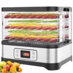Nictemaw Dörrautomat 400W mit 8 Etagen – Digitaler Obsttrockner für Obst, Gemüse & Fleisch – Bild 8