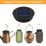 HELESIN Solarleuchten Ersatzteile 4er Set – 8cm Solarmodul mit IP65 Wasserschutz – Bild 6