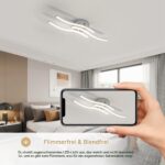 Dorlink LED-Deckenleuchte Ø52cm, 18W 1620LM – Modernes Wellendesign für Schlafzimmer & Wohnzimmer – Bild 5