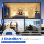 JESLED LED Einbaustrahler 230V 6er Set – 5W Dimmbar 3CCT 770LM IP54 für Bad & Küche – Bild 3