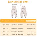 Miracle Baby Sommerschlafsack mit Füssen 0.5 Tog – 100% Baumwolle für Neugeborene bis 4 Jahre – Bild 2