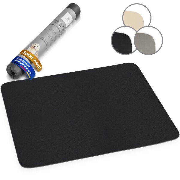Miggo® Napfunterlage halbrund 50x80 cm – Saugfähige Futtermatte für Hund & Katze