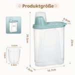 Kerhouze 2er Set Hundefutter Aufbewahrung luftdicht 2.3L – Tierfutterbehälter mit Messbecher – Bild 3