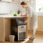 HOMCOM Kommerzielle Eiswürfelmaschine 45 kg/24H – LCD-Display & Selbstreinigung für Bar & Café – Bild 9