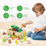 Montessori Holz-Motorikspielzeug Bauernhof – Formensortierer & Feinmotorik für Kinder ab 1 Jahr – Bild 5