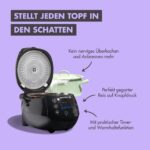 Reishunger Digitaler Reiskocher Starter Set Schwarz – 12 Kochmodi mit Zubehör – Bild 7