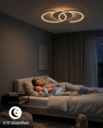 Meloweel LED Deckenleuchte 50cm dimmbar – S-Design 32W mit Fernbedienung & App – Bild 4
