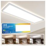 L5L3D LED Deckenleuchte 56x20cm 16W 3000lm – Flaches Panel mit Backlight für Küche & Büro