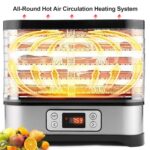 Nictemaw Dörrautomat 8 Etagen 400W – Edelstahl Dehydrator mit Timer & Temperaturregler – Bild 4